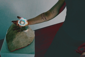 video projection onto a hand